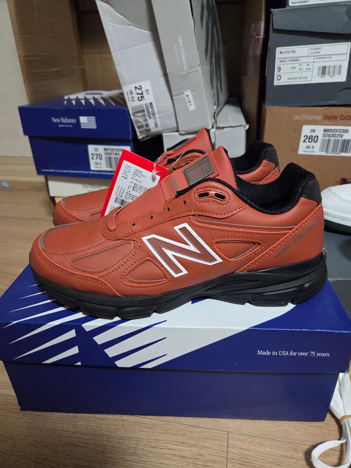 뉴발란스 USA 990 265 사이즈 U990RB4 상품이미지1