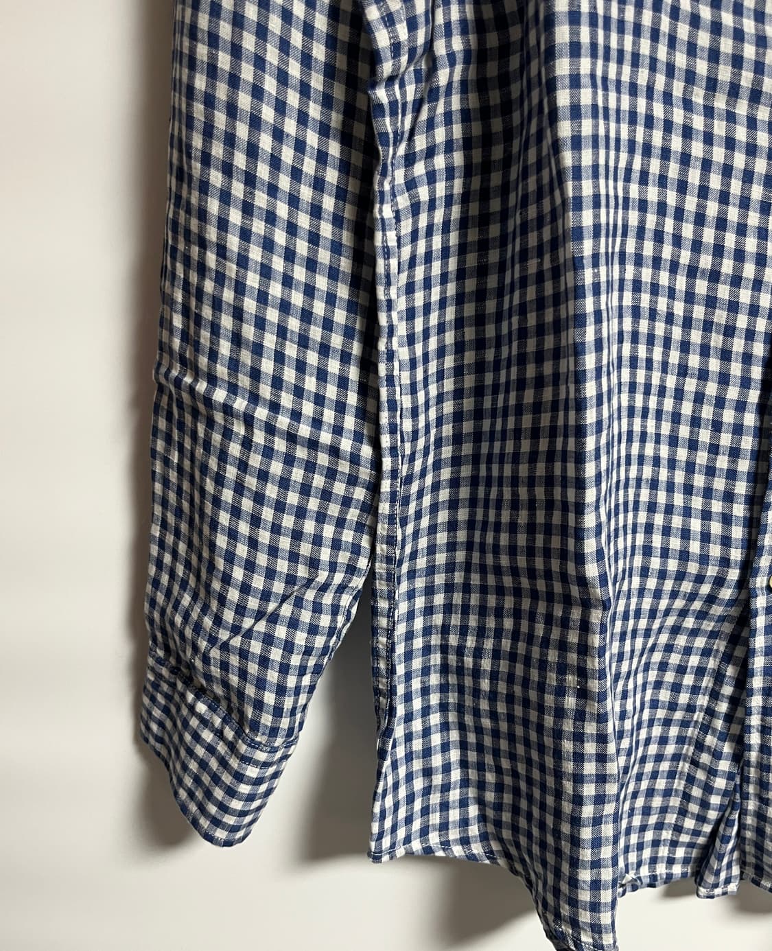 공용 유니클로 린넨 다탄 체크셔츠 남방 XL 상품이미지3