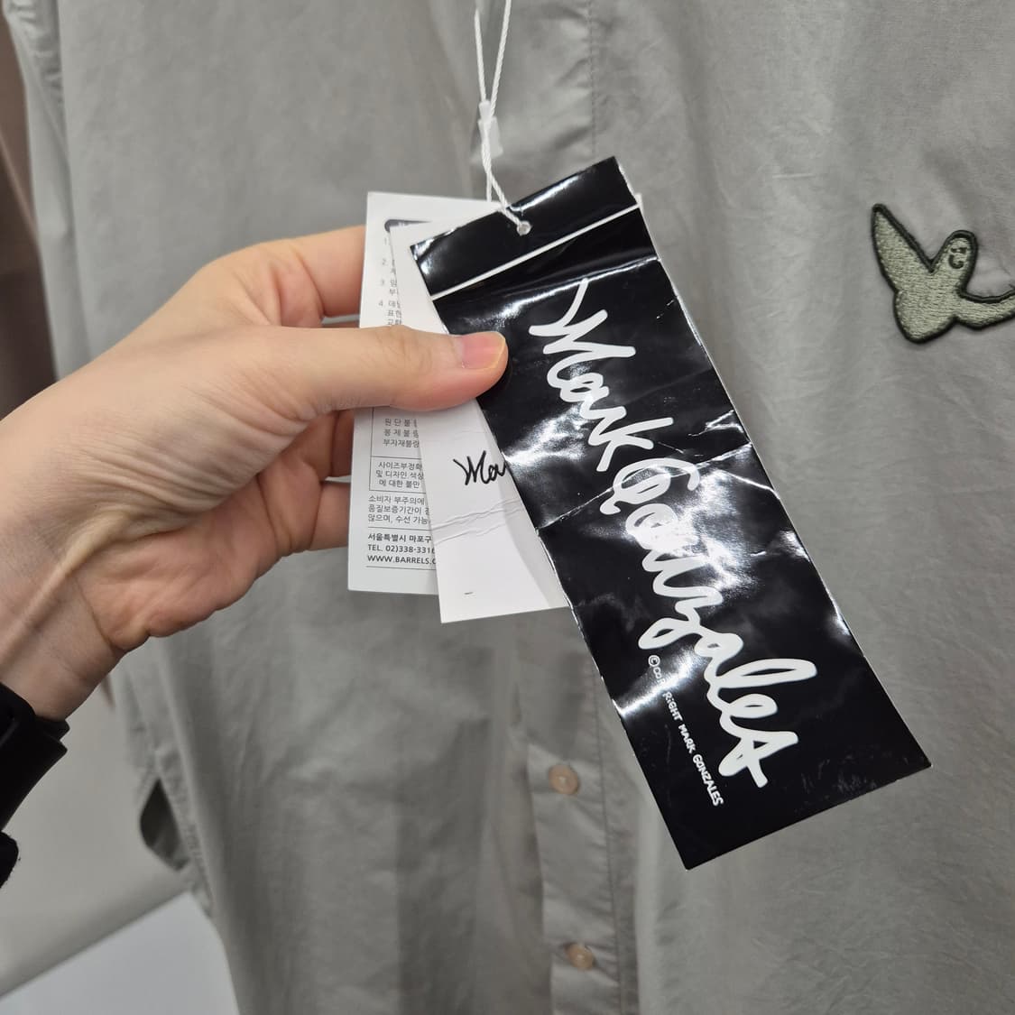 마크 곤잘레스 엔젤 와펜 옥스포드 셔츠 L 상품이미지3