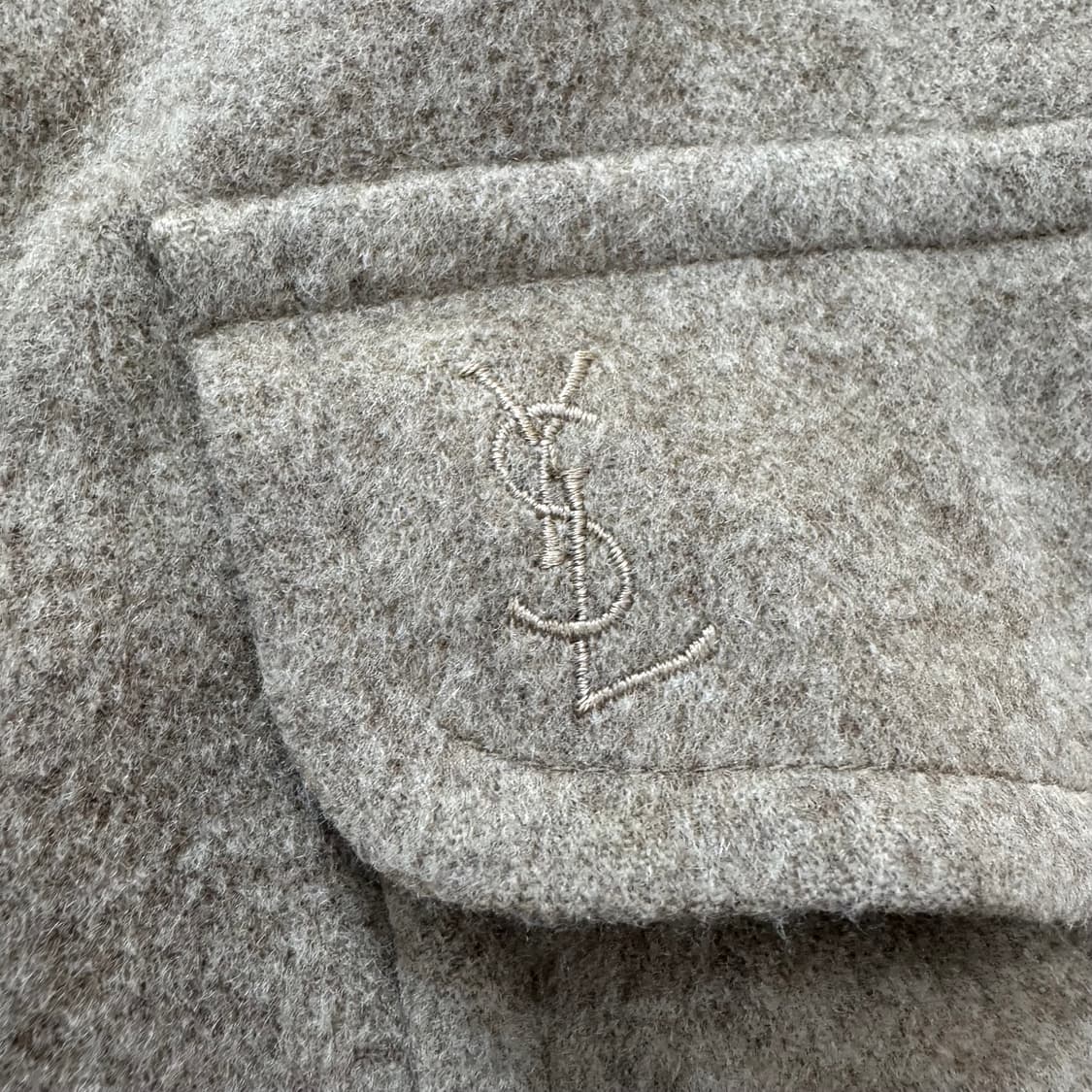 입생로랑 레더넥 코트 상품이미지3