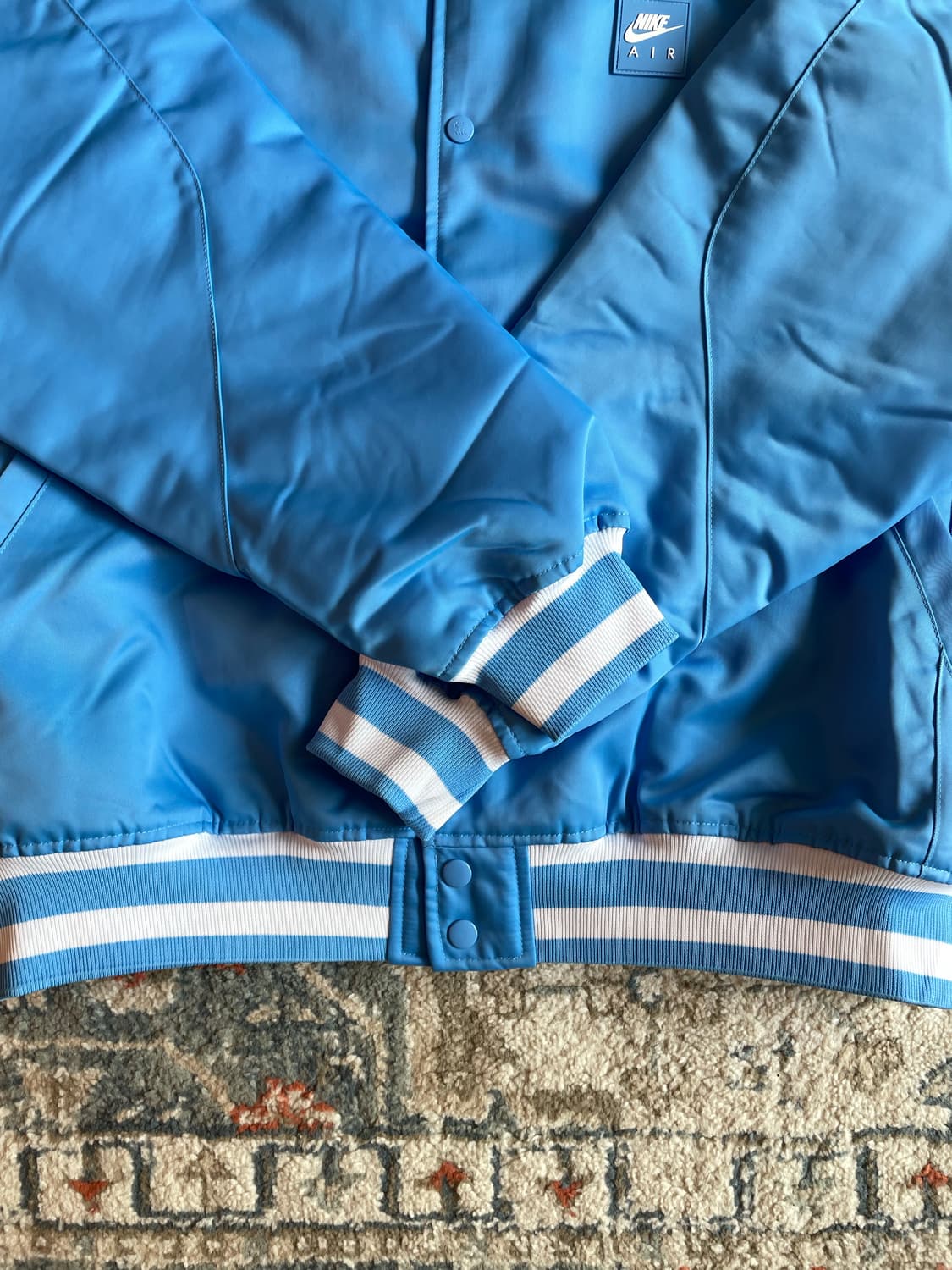 나이키 에어 바시티 자켓 유니버시티 블루 (새제품. XL) 상품이미지3