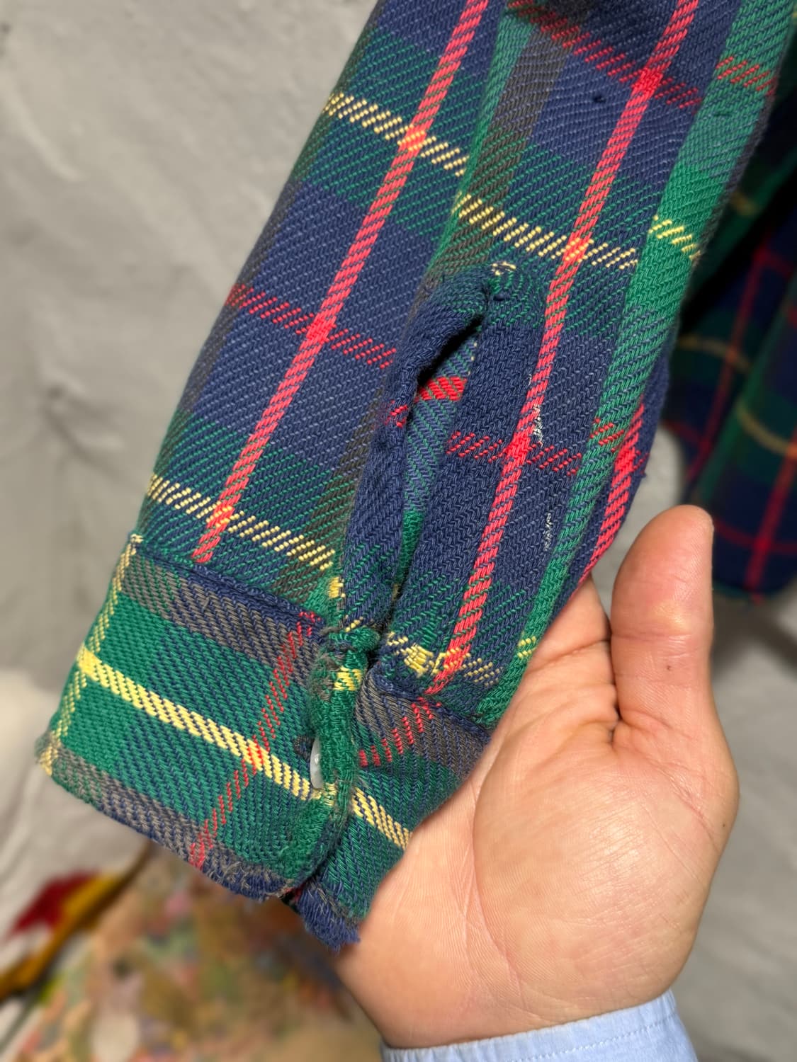 BIG YANK 빅얀크 70년대 더블 포켓 플란넬 타탄체크 셔츠 상품이미지10