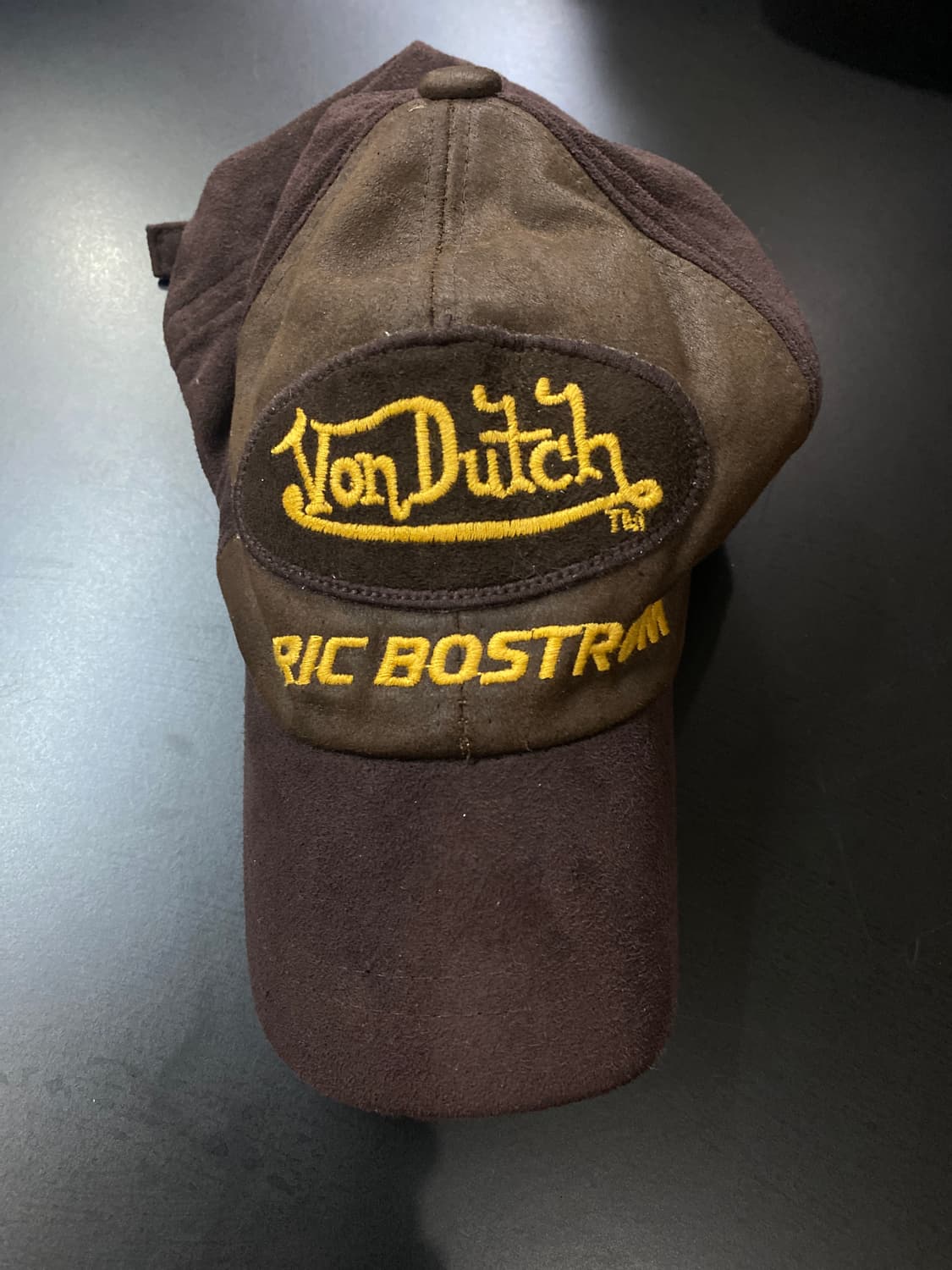 본더치 브라운 스웨이드 볼캡 모자 상품이미지1