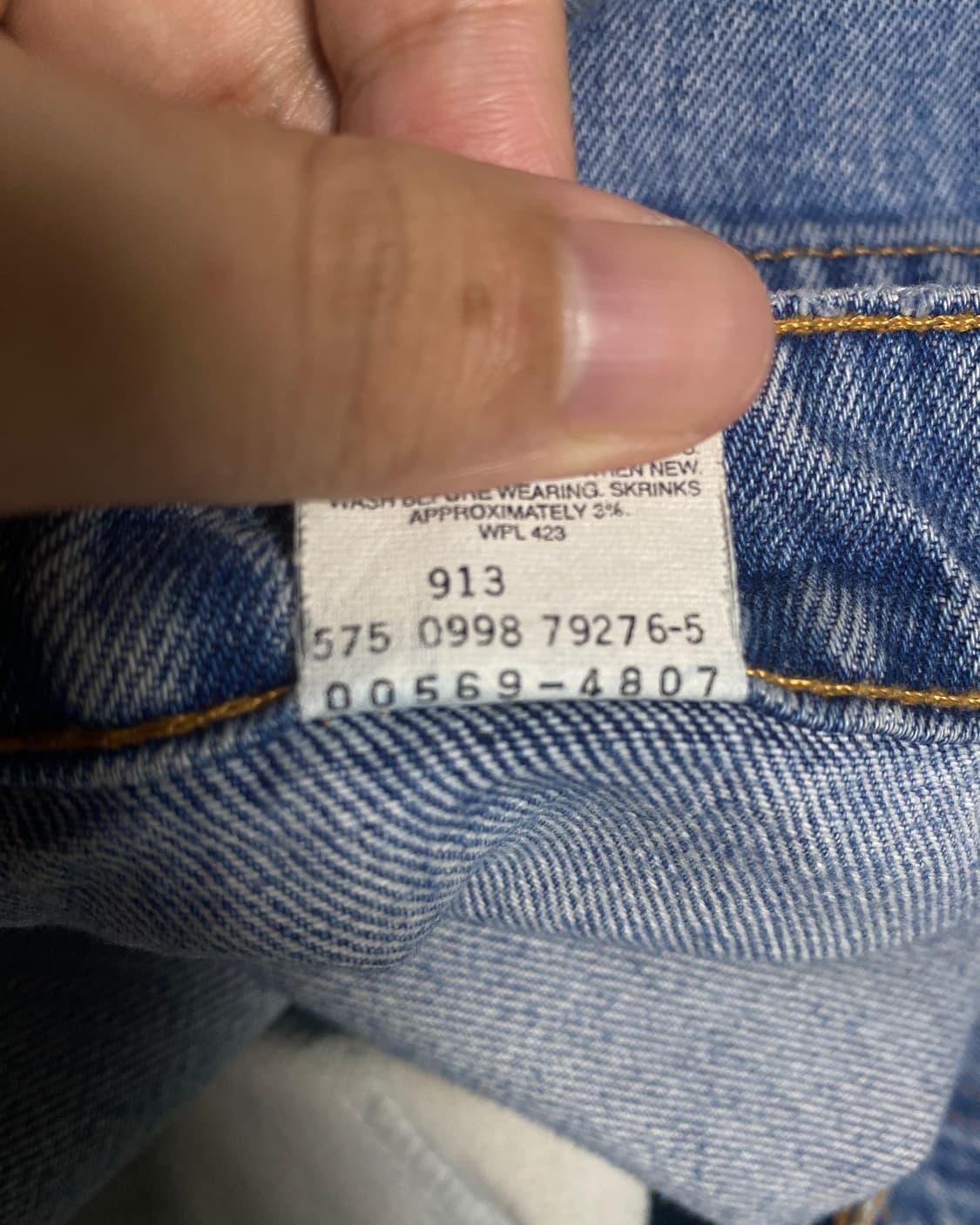 [36X30] 리바이스 569 빈티지 90s USA 데님 팬츠 상품이미지5