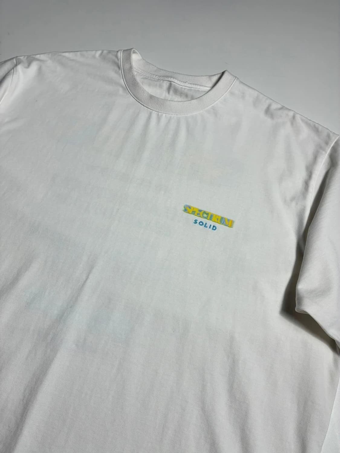 솔리드옴므 22SS 스펙트럼 화이트 반팔 티셔츠 R1658 상품이미지5