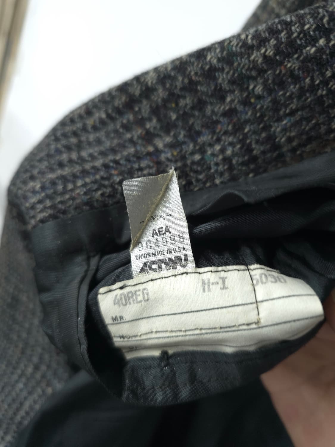 이반피콘 모직체크 빈티지 블레이져 ( 남성 100 ) 상품이미지6