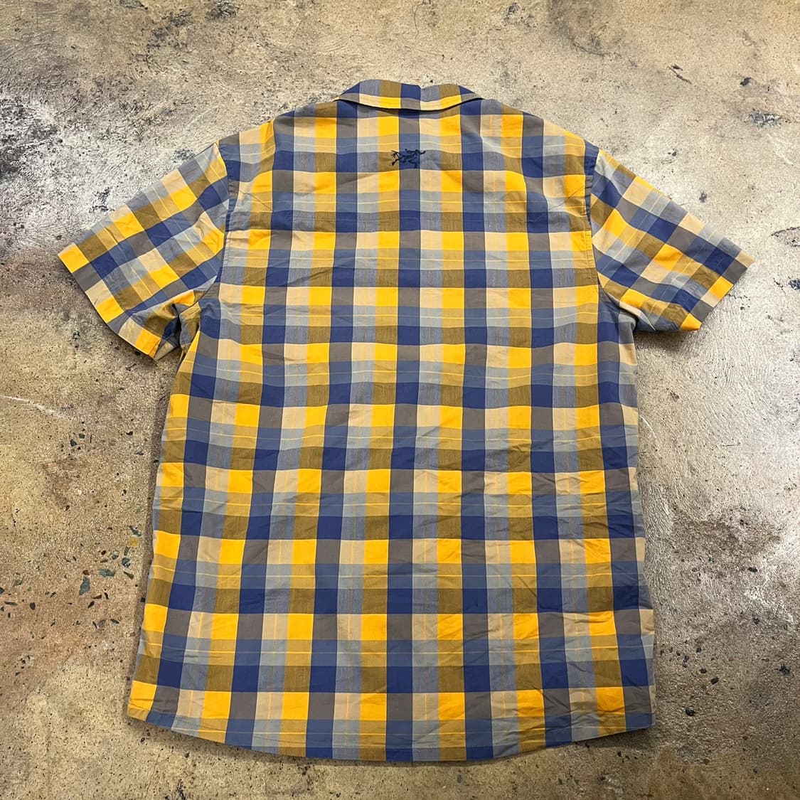 [정품/M] 아크테릭스 반팔 체크 셔츠 남방 b10 상품이미지3