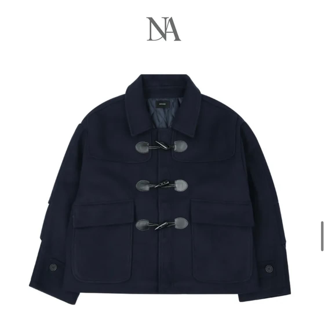 노이아고 / NOI793 오버핏 더플 코트 (네이비) 상품이미지3