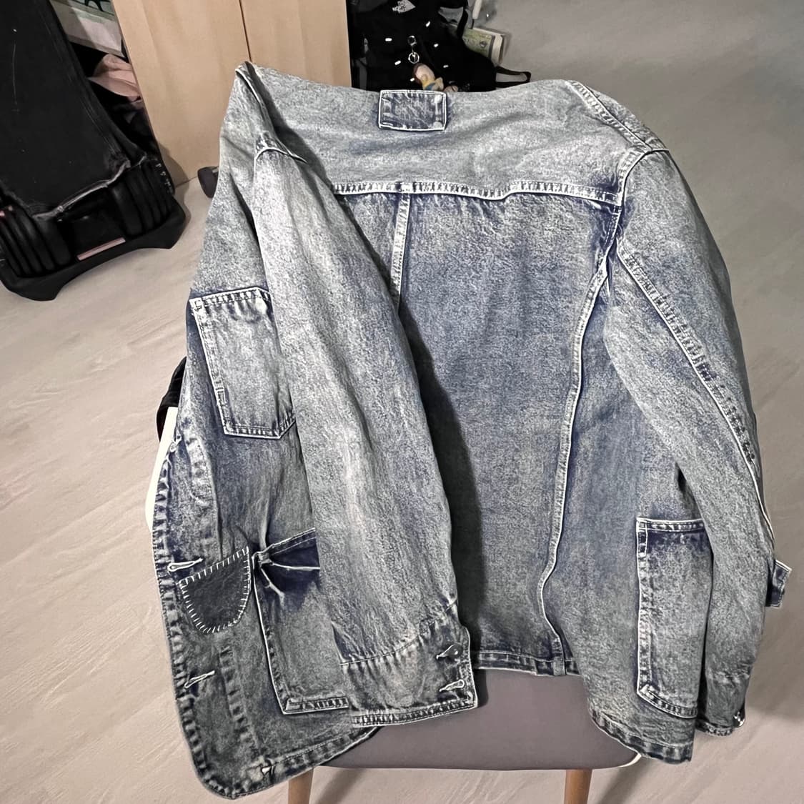 BIRTHDAY 패치워크 데님 자켓 XL (105) 상품이미지7