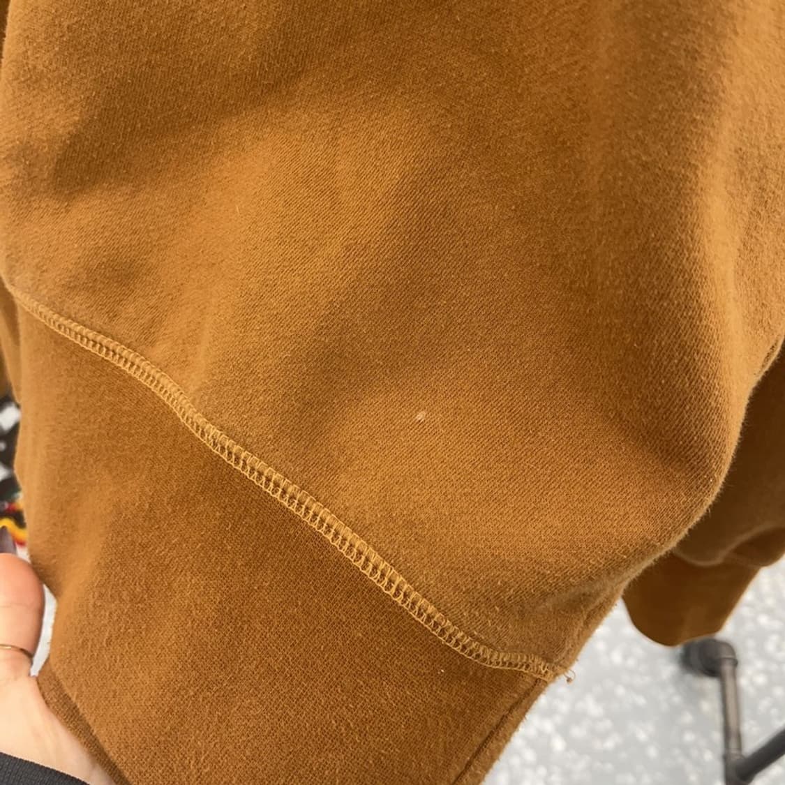 앤더슨벨 모던 캐주얼 폭닥브라운 빅로고 기모 맨투맨 L C07842 상품이미지7