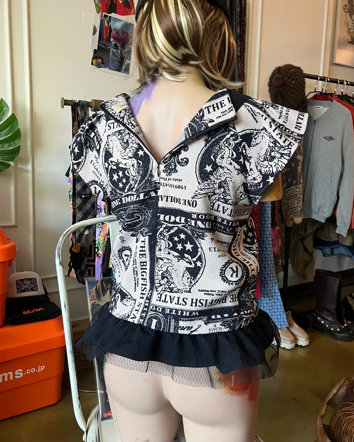Titilate Valet by Japan Gothic Print Top 상품이미지3