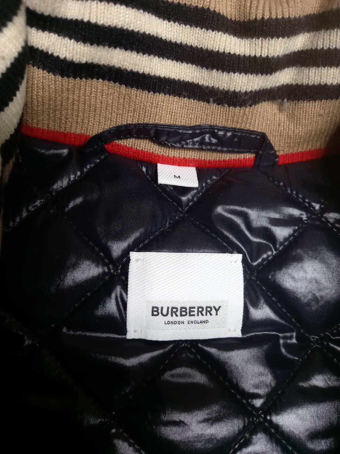 (정품)버버리 블랙 패딩  M(실용55~66)    상품이미지3
