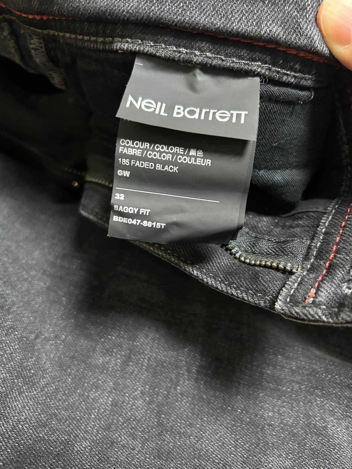 Neil Barrett 블랙진 32 (상태 최상 / 세탁 한 번도 안 함 상품이미지5