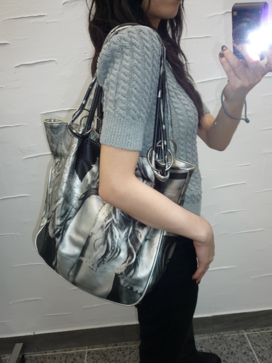 light grey knit 상품이미지4