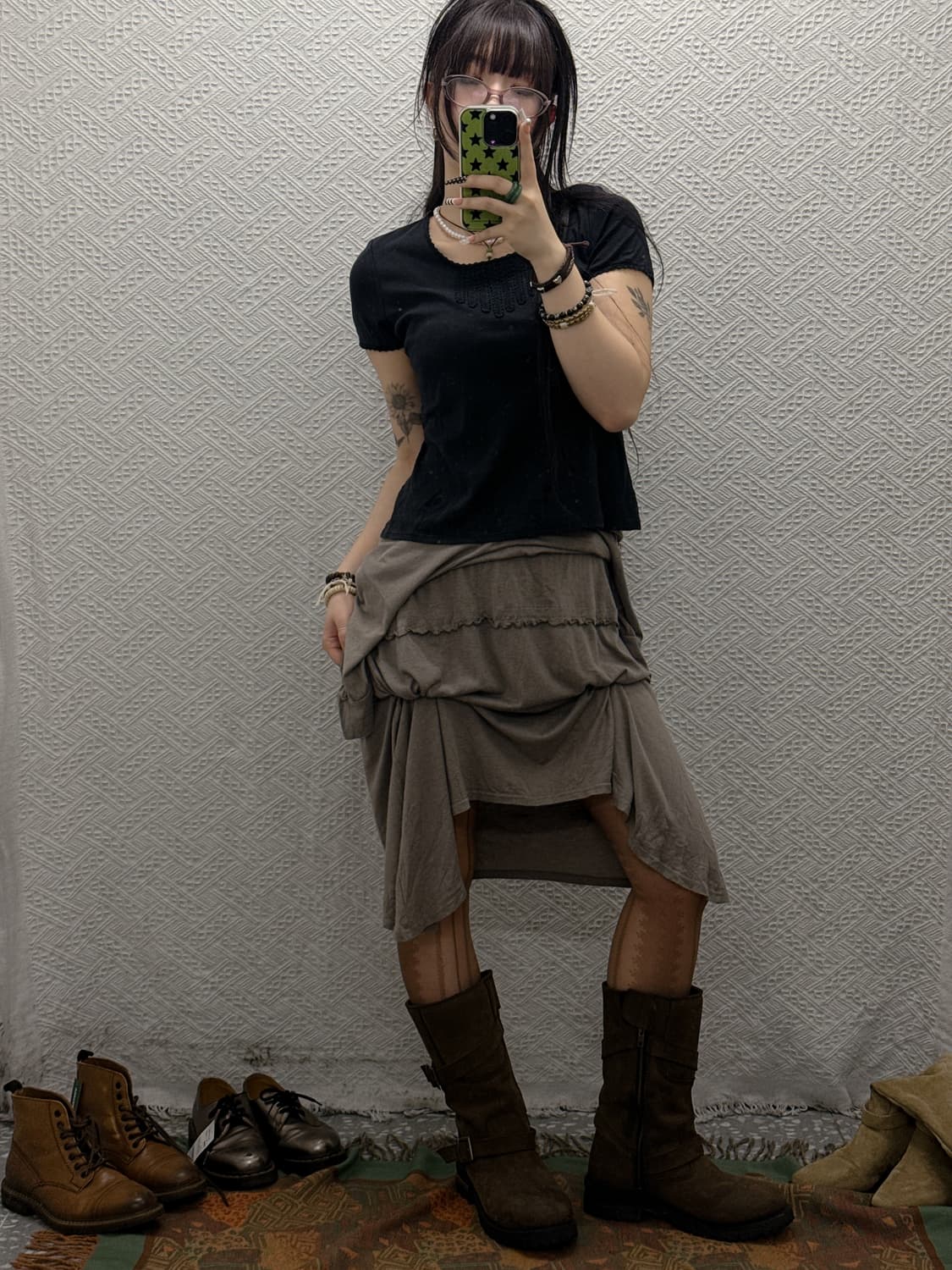 버버리 고딕 러블리 레이스 프릴 딱붙핏 반팔티 K0029 상품이미지2