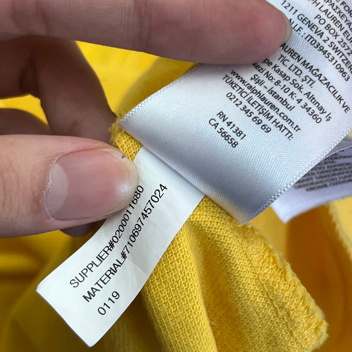 폴로랄프로렌 커스텀핏 카라 반팔 티셔츠 (M) 상품이미지5