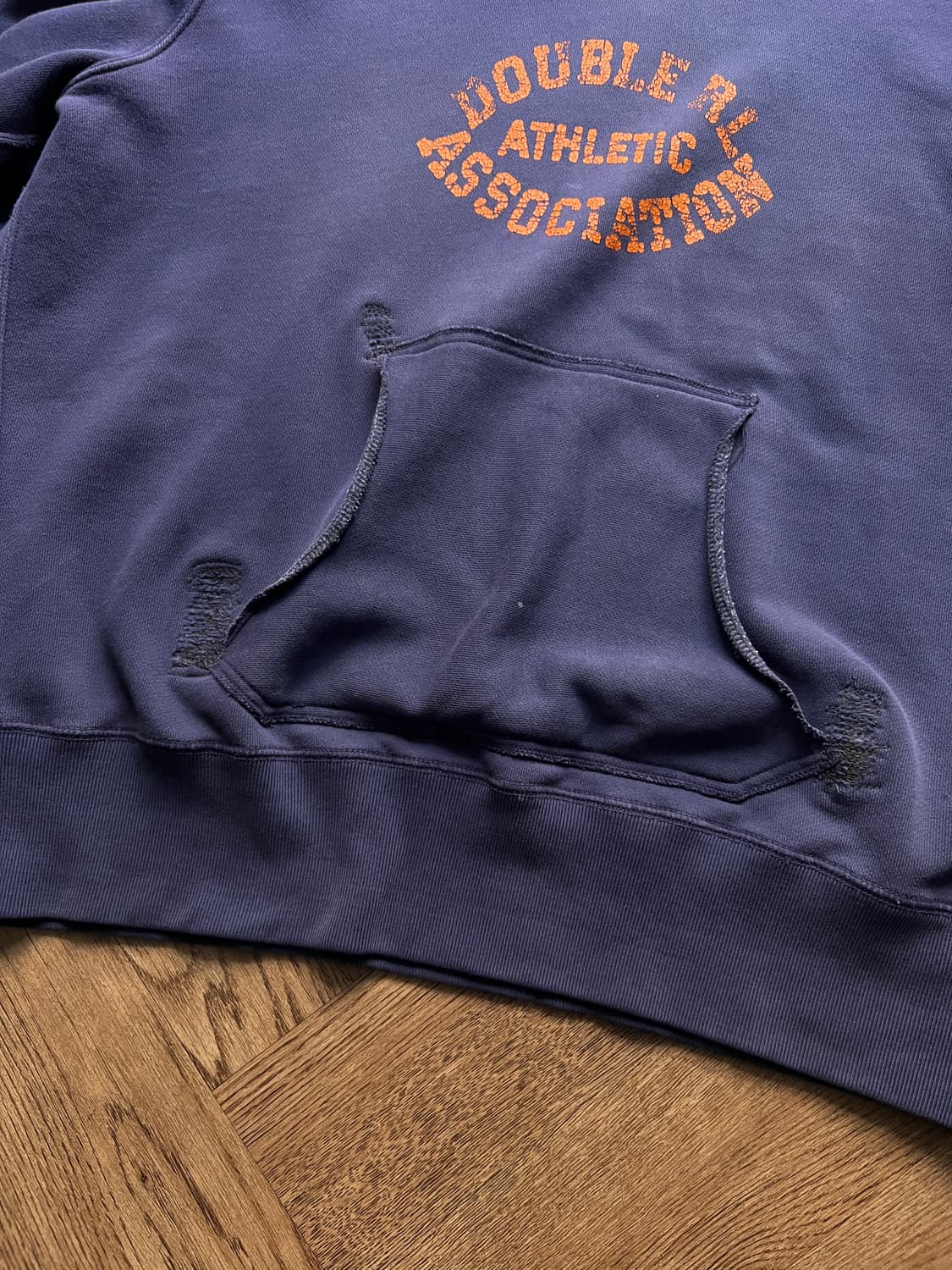 [L]RRL 더블알엘 빈티지 프린팅 애프터 후드 티셔츠 상품이미지8