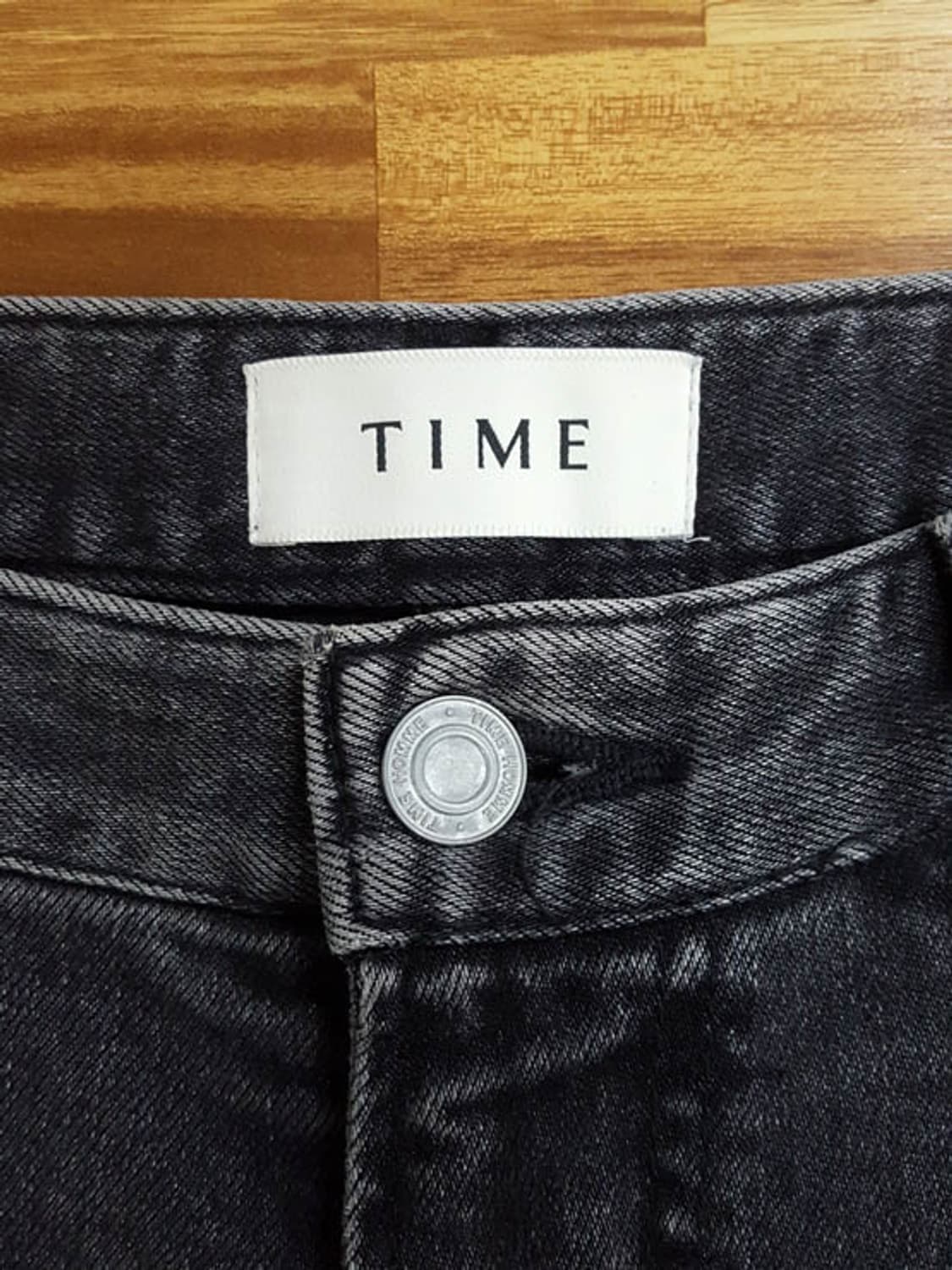 타임옴므 남성 테이퍼드핏 블랙진 32 상품이미지4