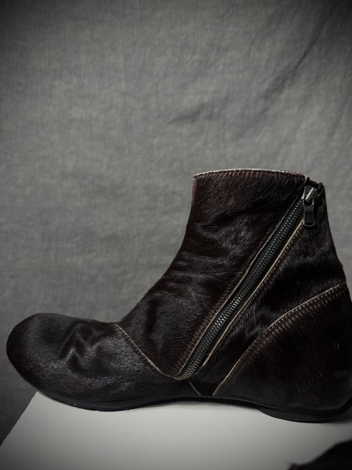 The Viridi-anne Pony Hair Ankle Boots   상품이미지3