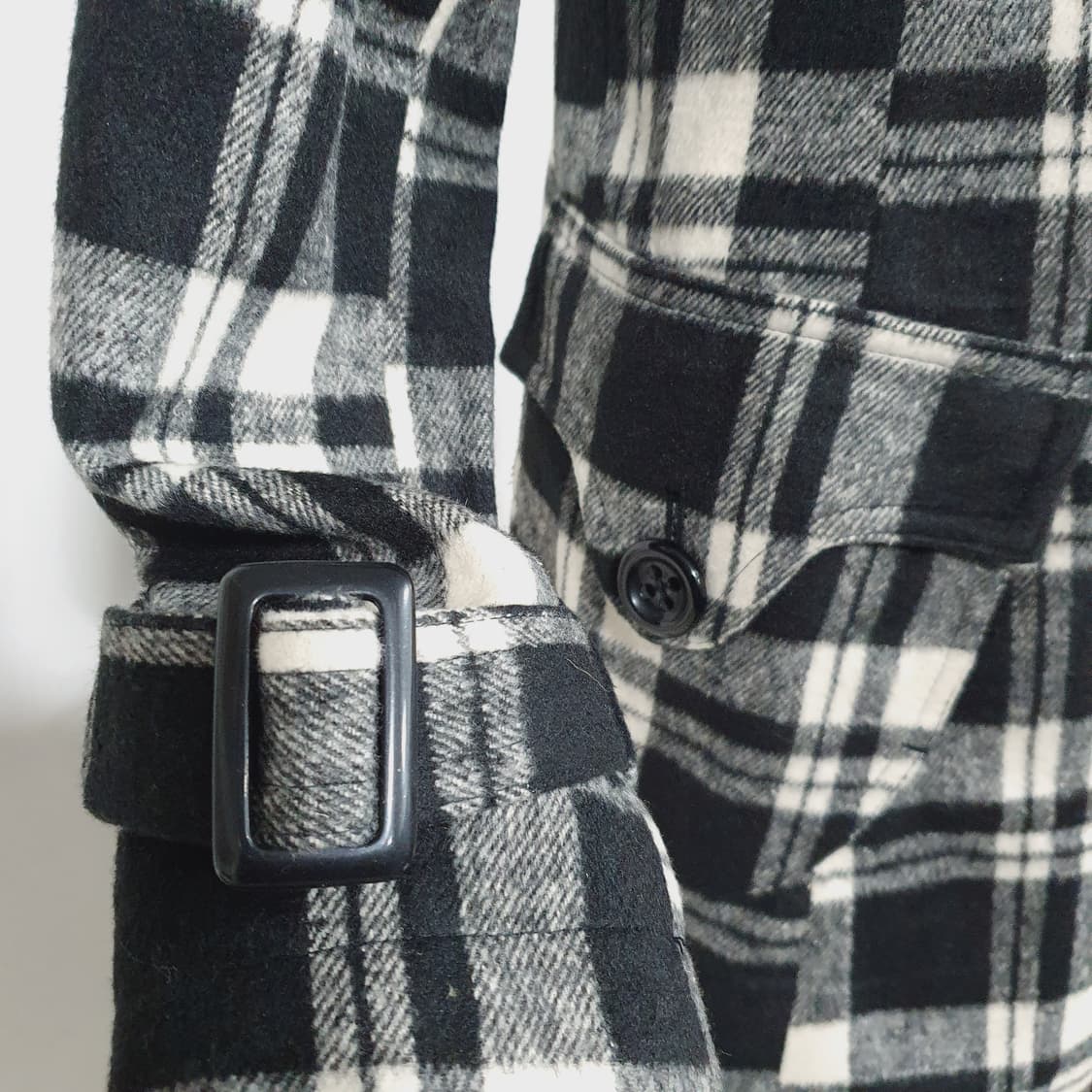 빈티지 체크 코트 y2k 달천깔 아무깔 갸루 모리걸 라떼갸루 상품이미지7