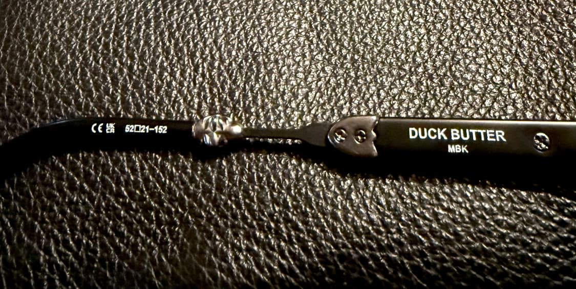 크롬하츠 덕버터 맷블랙 MBK 안경 상품이미지9