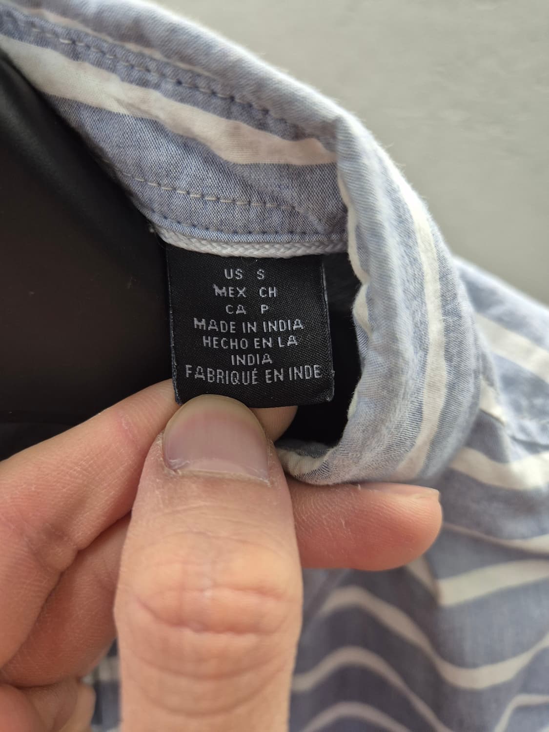 DKNY JEANS 스트라이프 반팔 셔츠 S 상품이미지7