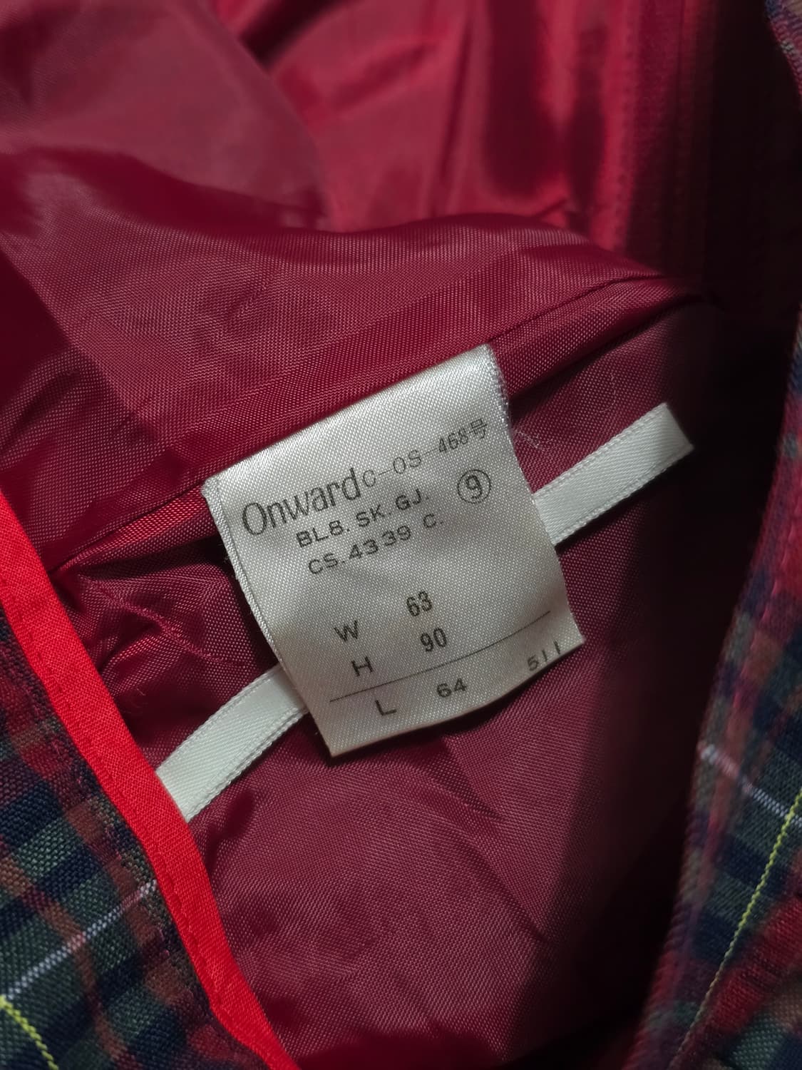 J.Press 제이프레스 체크패턴 미디 치마 상품이미지6