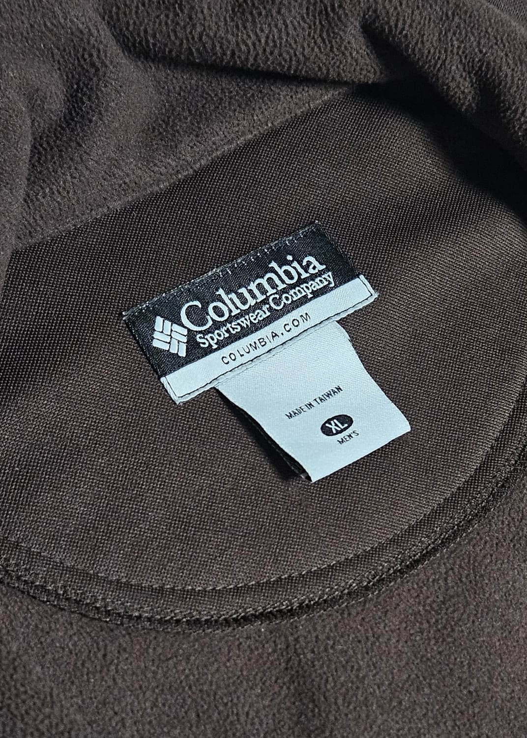 콜롬비아 브라운 니트 져지 집업 자카드 스웨터 자켓 트레이닝자켓 저지  상품이미지3