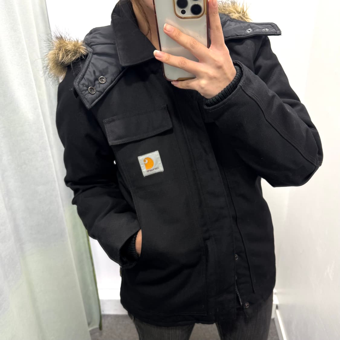 칼하트 블랙 아크틱 패딩자켓 상품이미지2