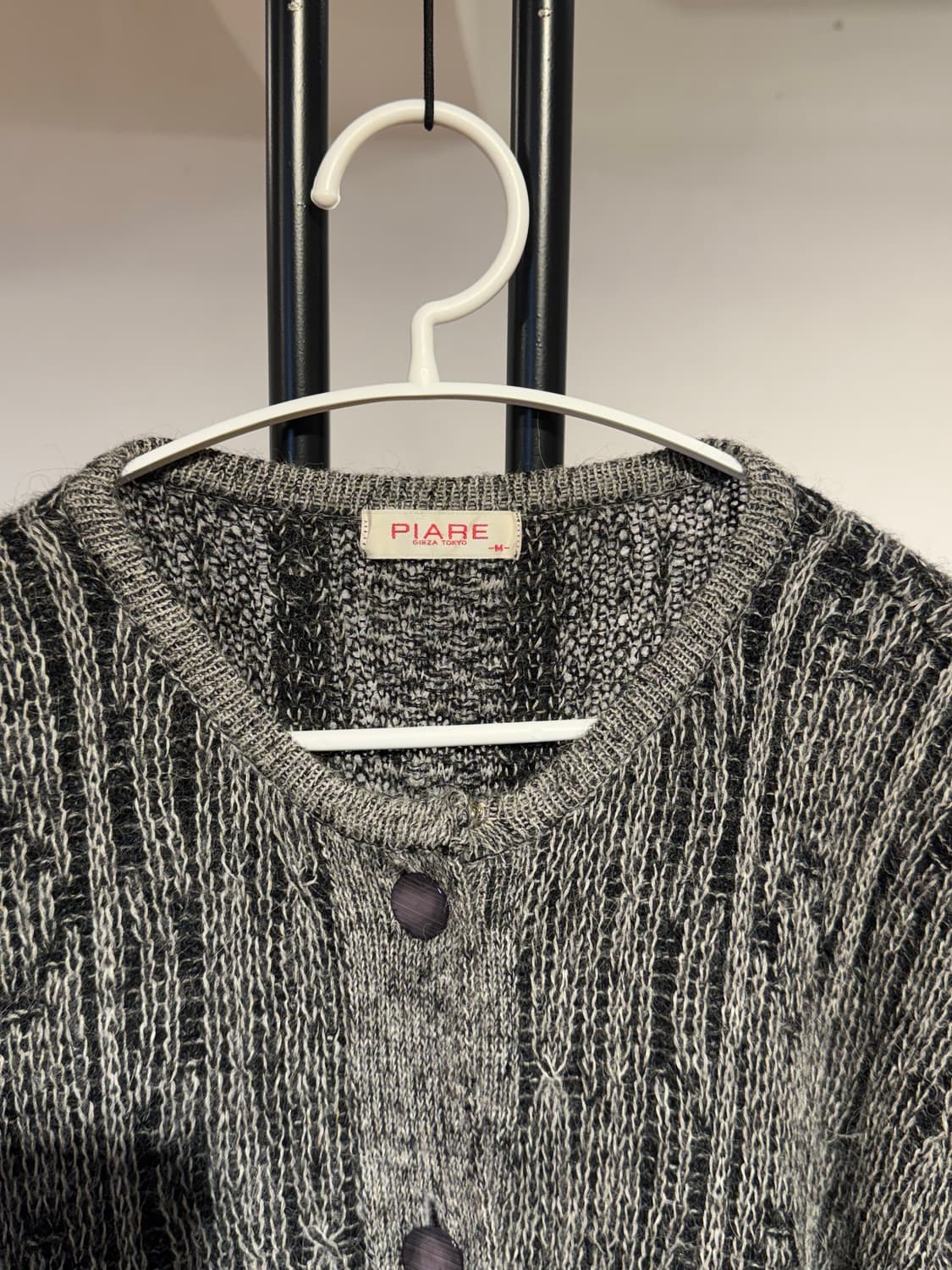 빈티지 모헤어 울 캐시미어 혼방 가디건 / 남성 L 상품이미지3