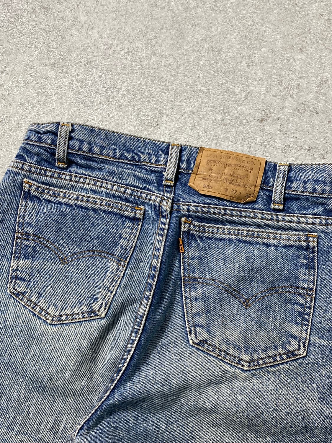 [30-31] 90s Levi's 550 리바이스 오렌지탭 컷오프 쇼츠 상품이미지5