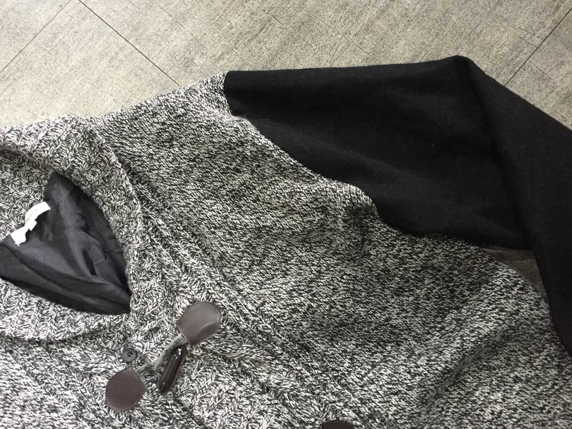 일본빈티지 Bcfactory 올드스쿨아메카지 혁오풍 더플코트니트가디건 상품이미지3