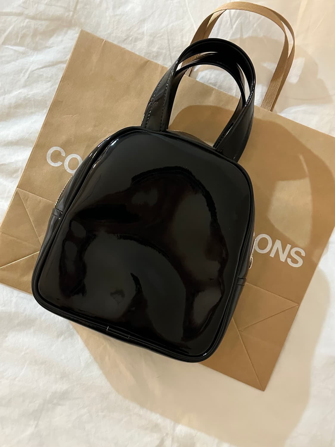 꼼데가르송 걸 하트 도트 토트백 가방 상품이미지3