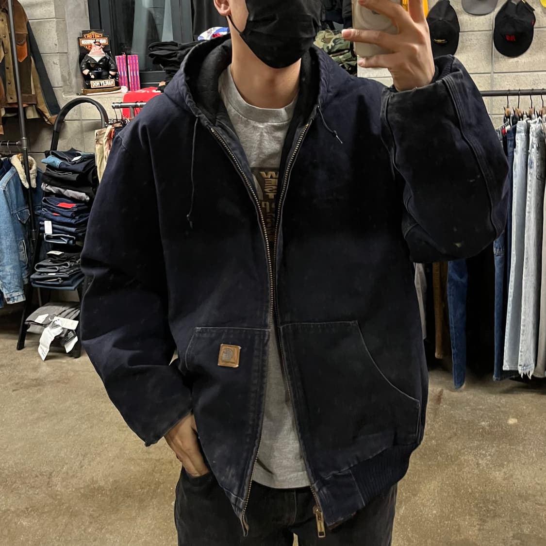 Carhartt J130 네이비 액티브 자켓 (110) 상품이미지6