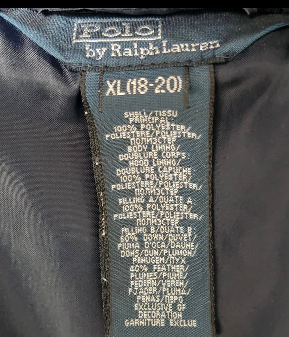 폴로 랄프로렌 패딩 XL 상품이미지3