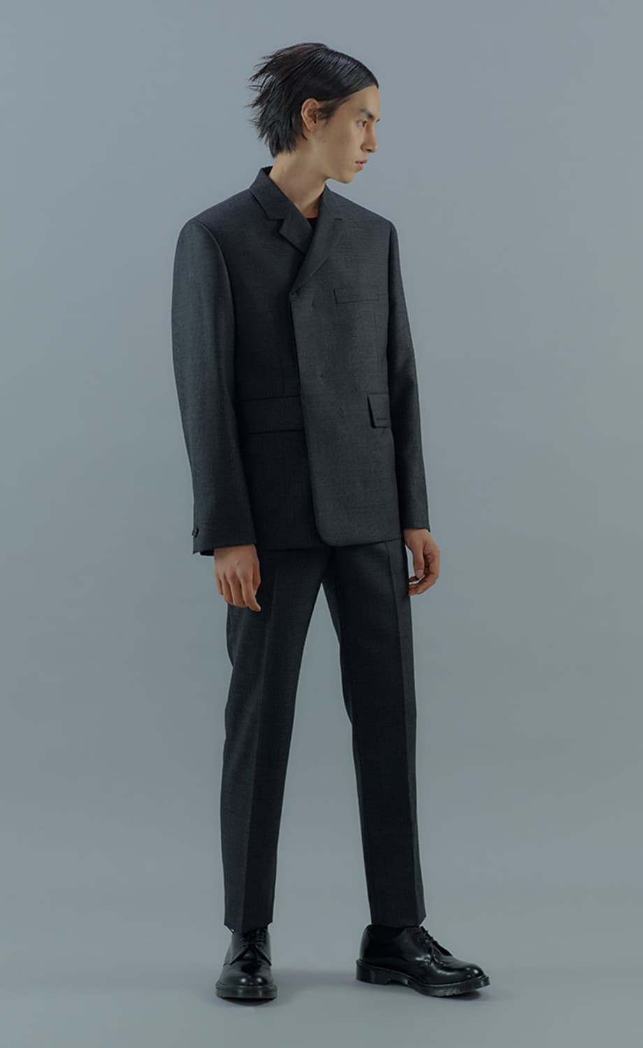 구민성 체크 울 블레이저S 상품이미지1