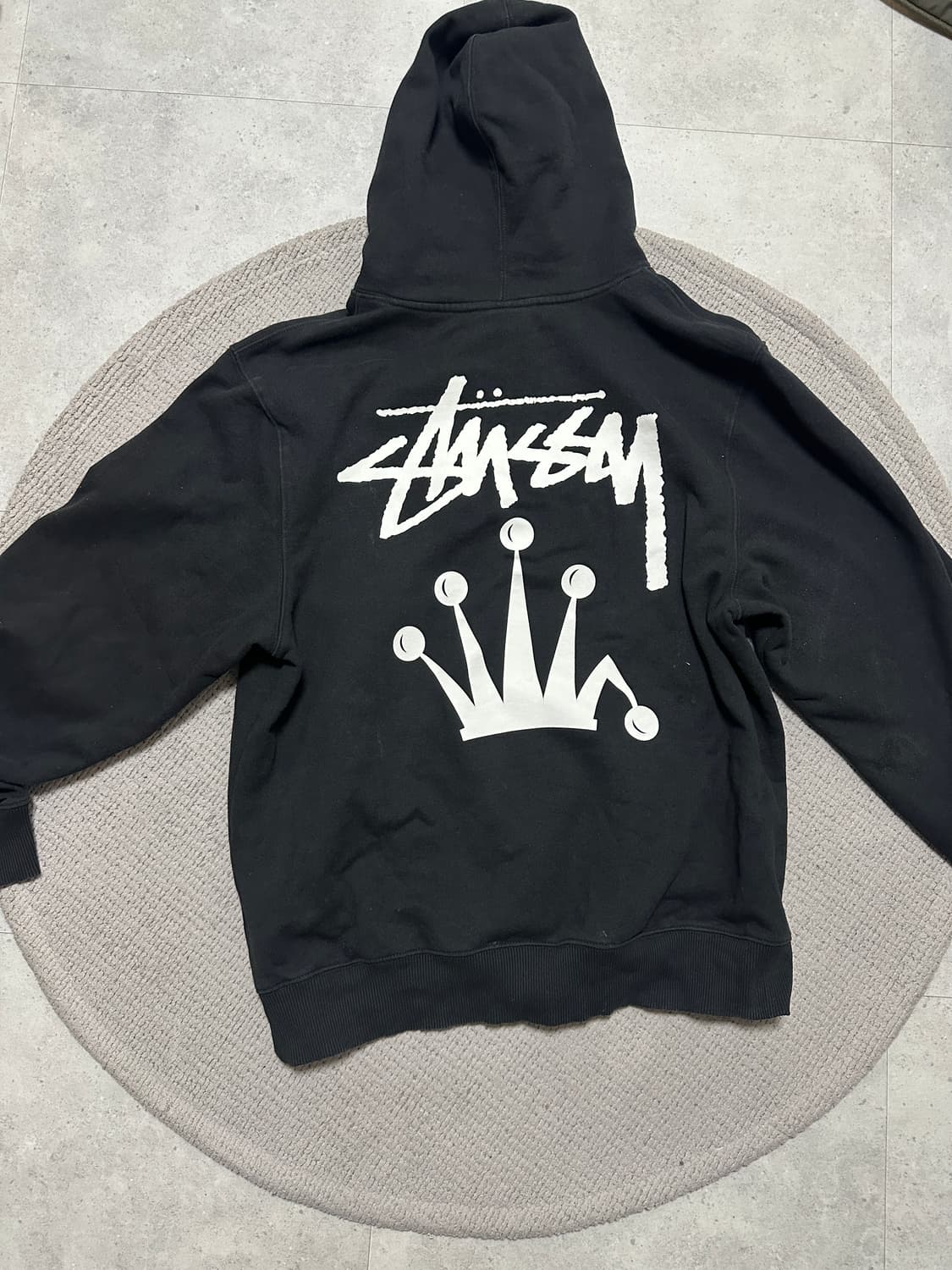 스투시 크라운 후드 L 상품이미지2