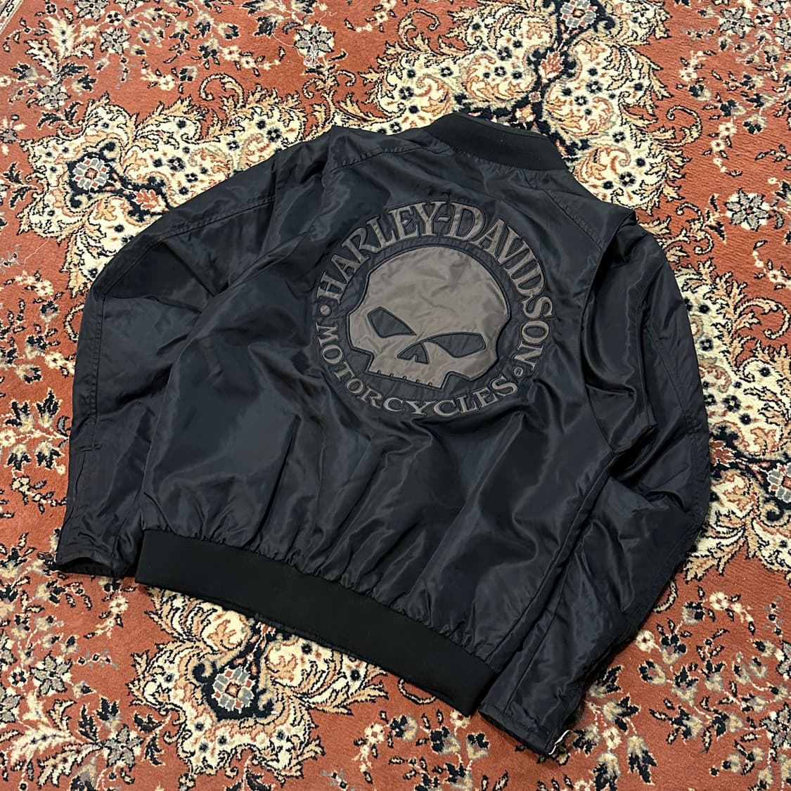 할리데이비슨 윌리 G 스컬 나일론 자켓 (L-XL) 봄버자켓 상품이미지5