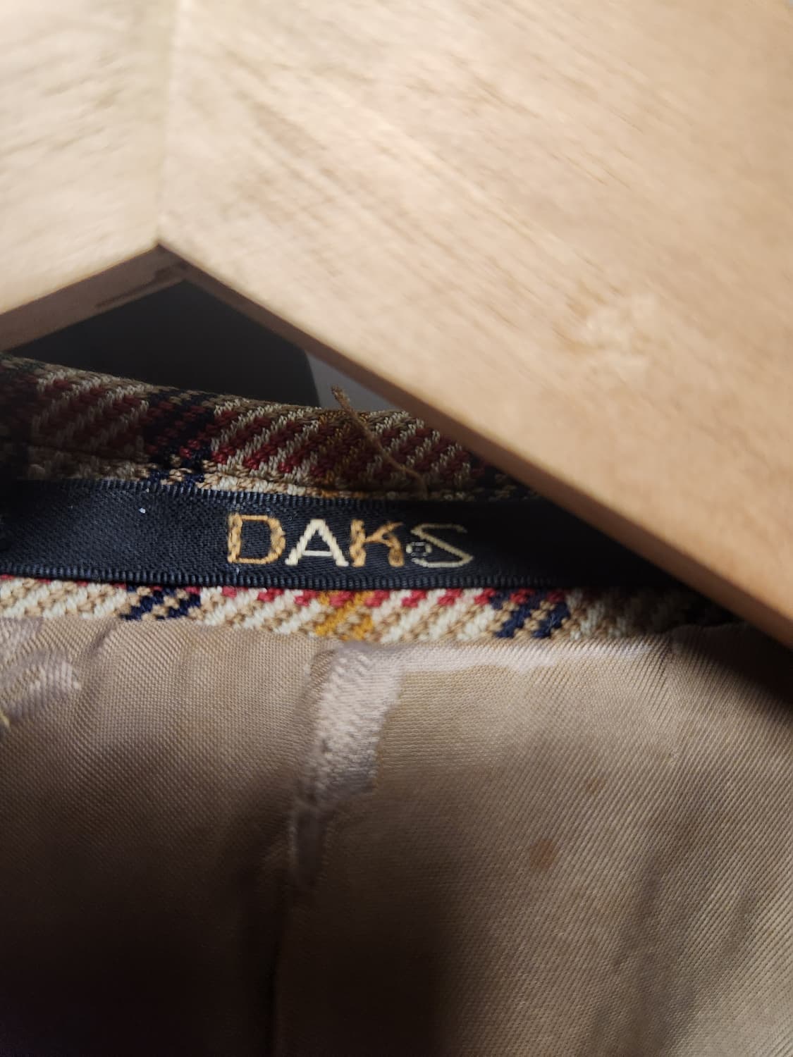 닥스 빈티지 체크 모 블레이져 M정도 상품이미지2