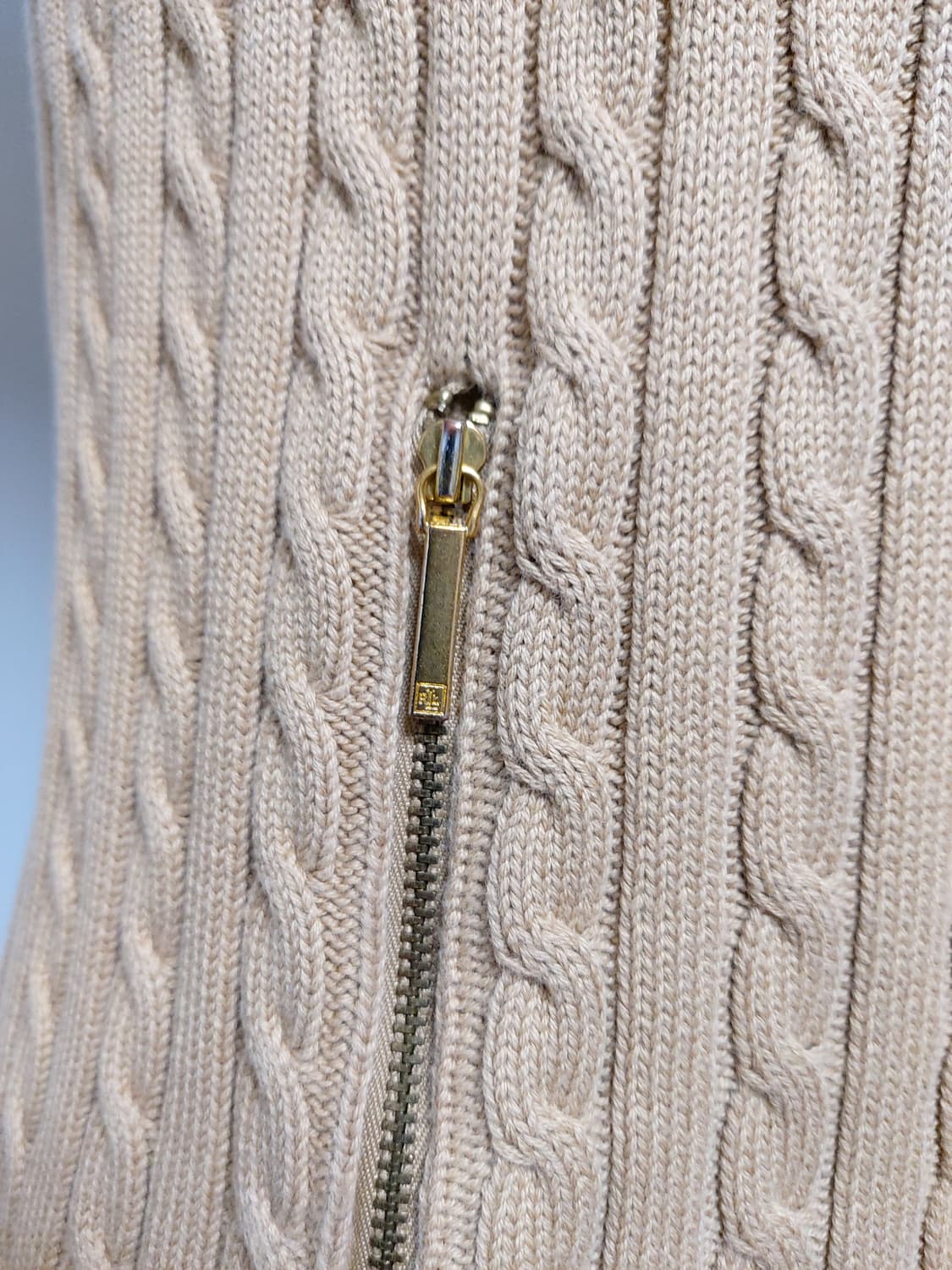 로렌 랄프로렌 케이블(꽈배기) 니트 집업 자켓(L) 상품이미지4