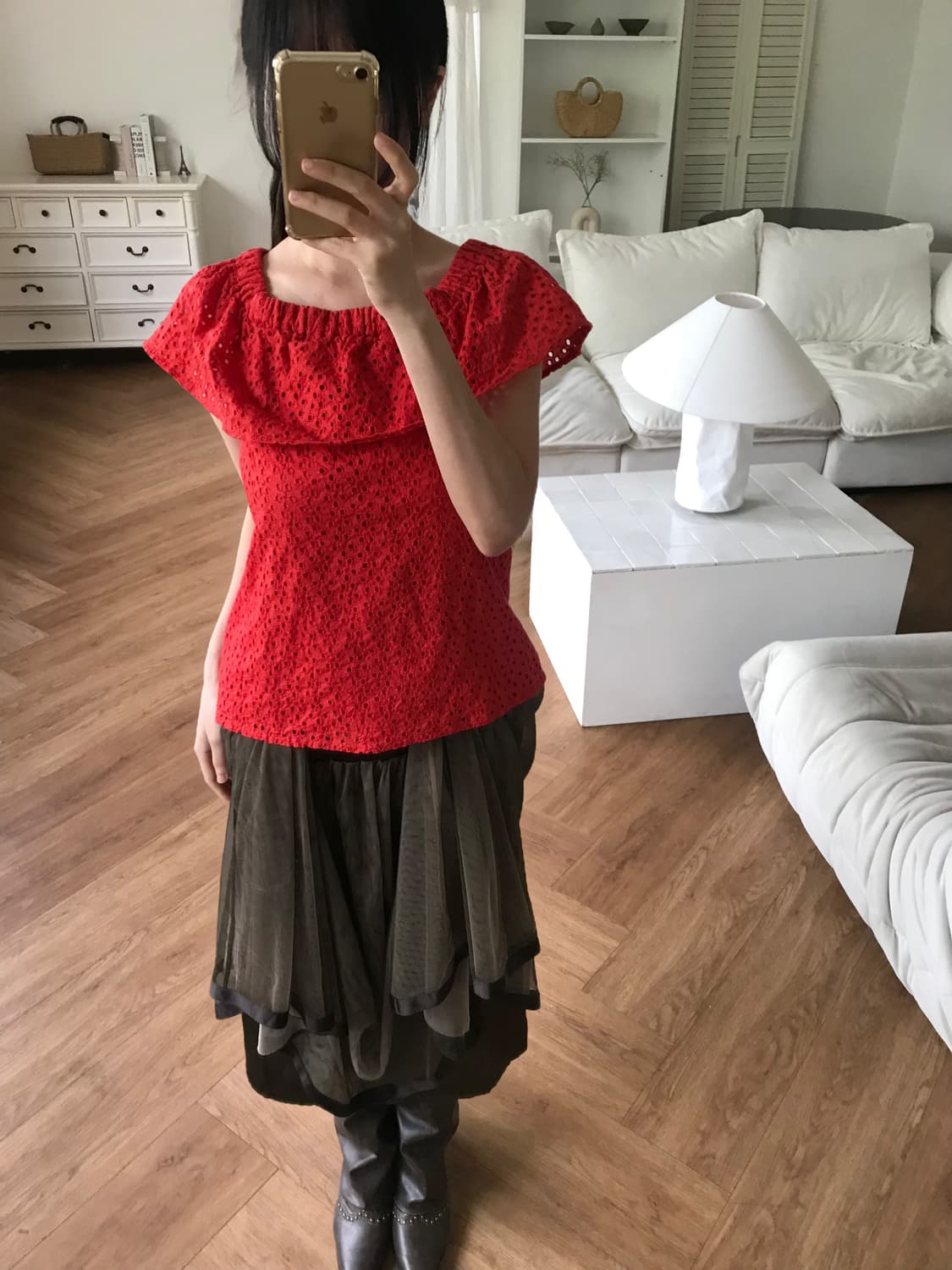 vintage eyelet top 상품이미지1