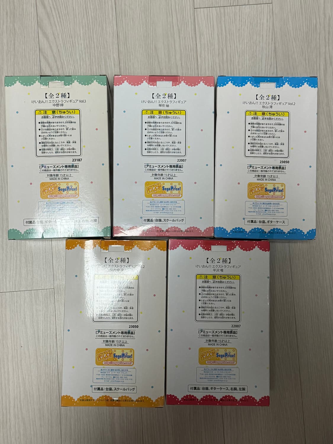 케이온 피규어 하복 교복버전 미개봉 일괄세트 상품이미지2