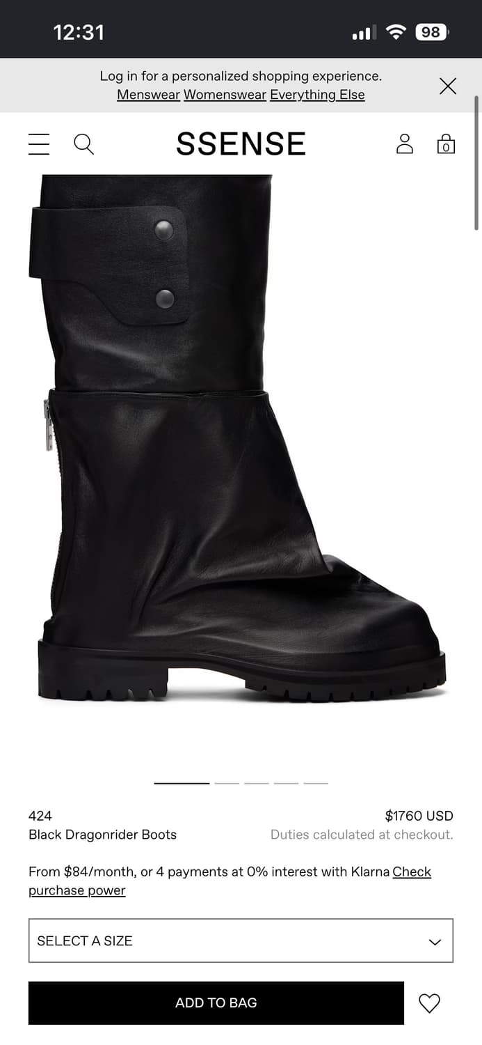 424 dragon rider boots 44 상품이미지4