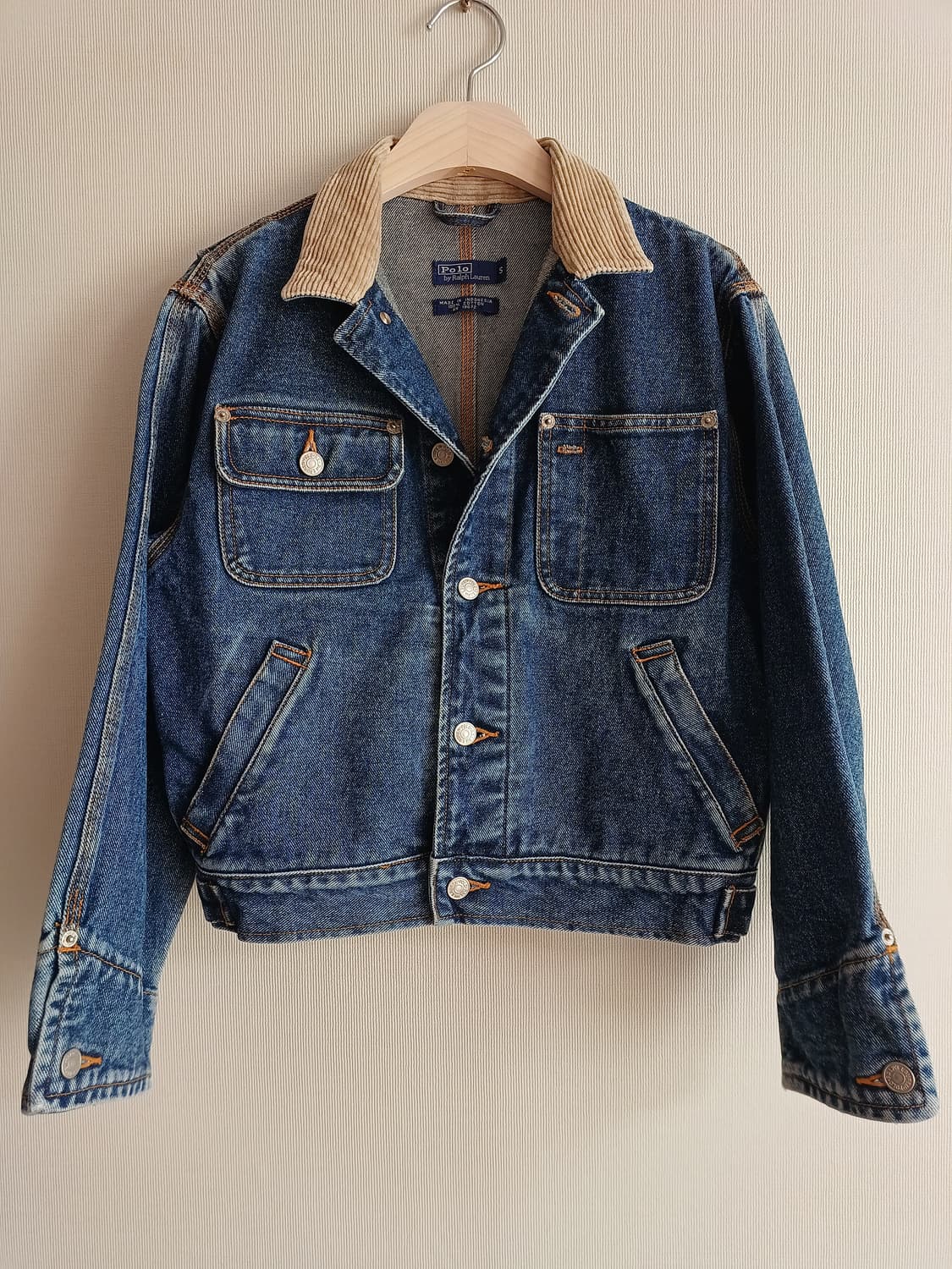폴로 랄프로렌 여성 던가리 데님자켓 polo 크롭 청자켓 상품이미지1