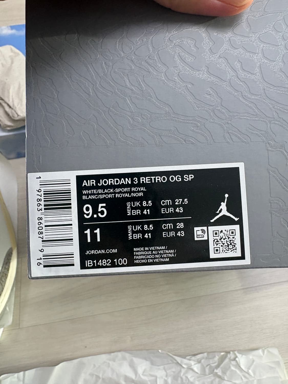 조던 3 서울 2.0 275mm 상품이미지9