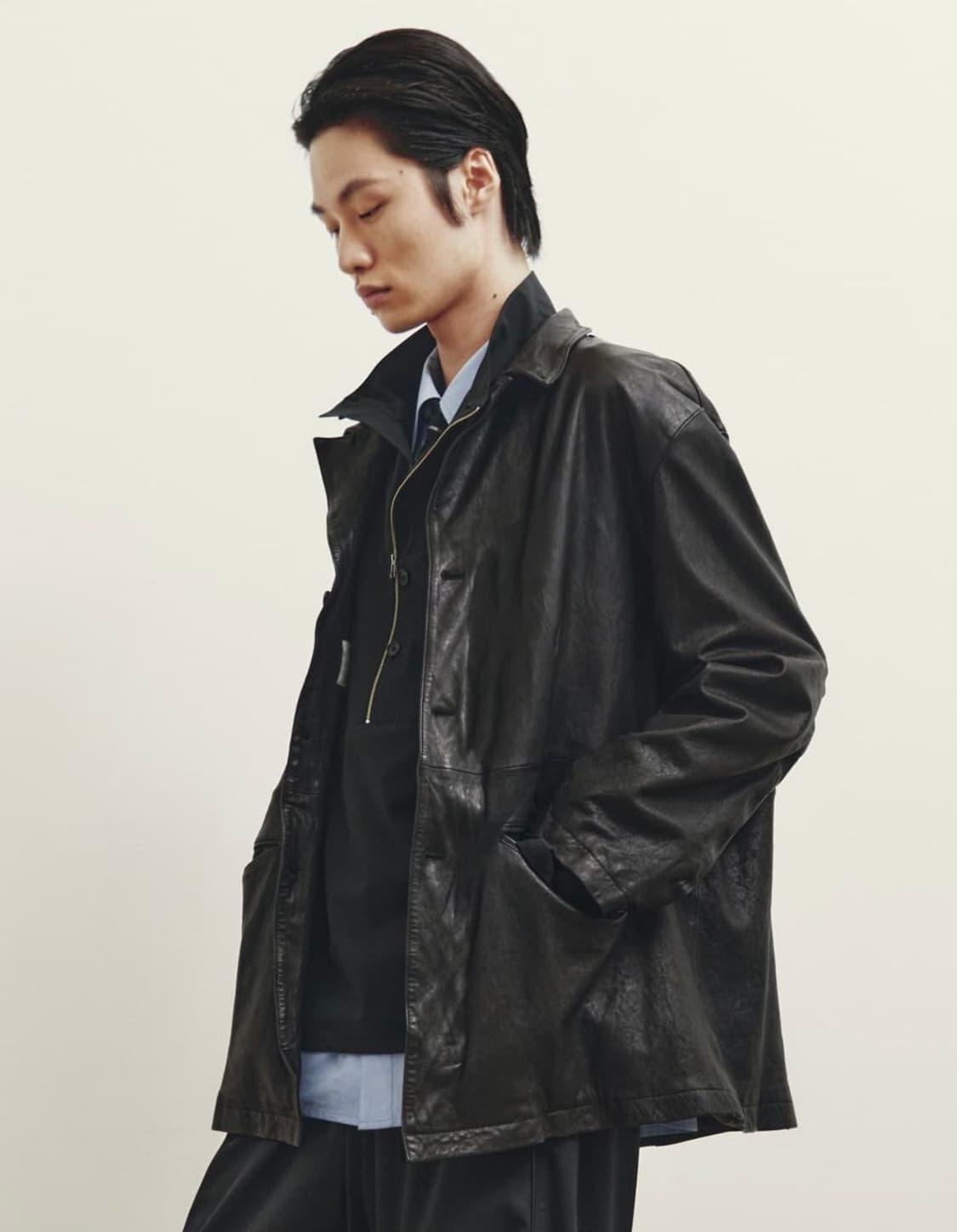 Youth 유스 워시드 레더 자켓 M 양가죽 상품이미지1