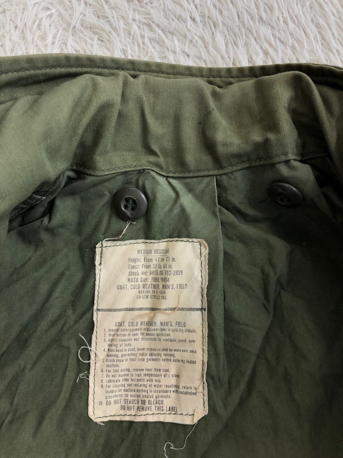 미군 M-65 필드 자켓/#1929 상품이미지6