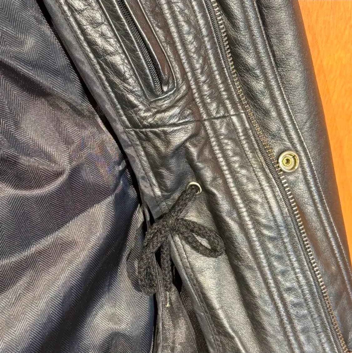 빈티지 헤비 카우레더 헌팅 자켓 L 소가죽 카코트 상품이미지5
