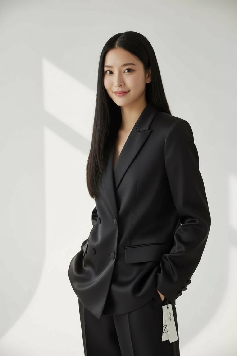 ZARA 자라 새틴 정장 자켓 블레이저 S 상품이미지1