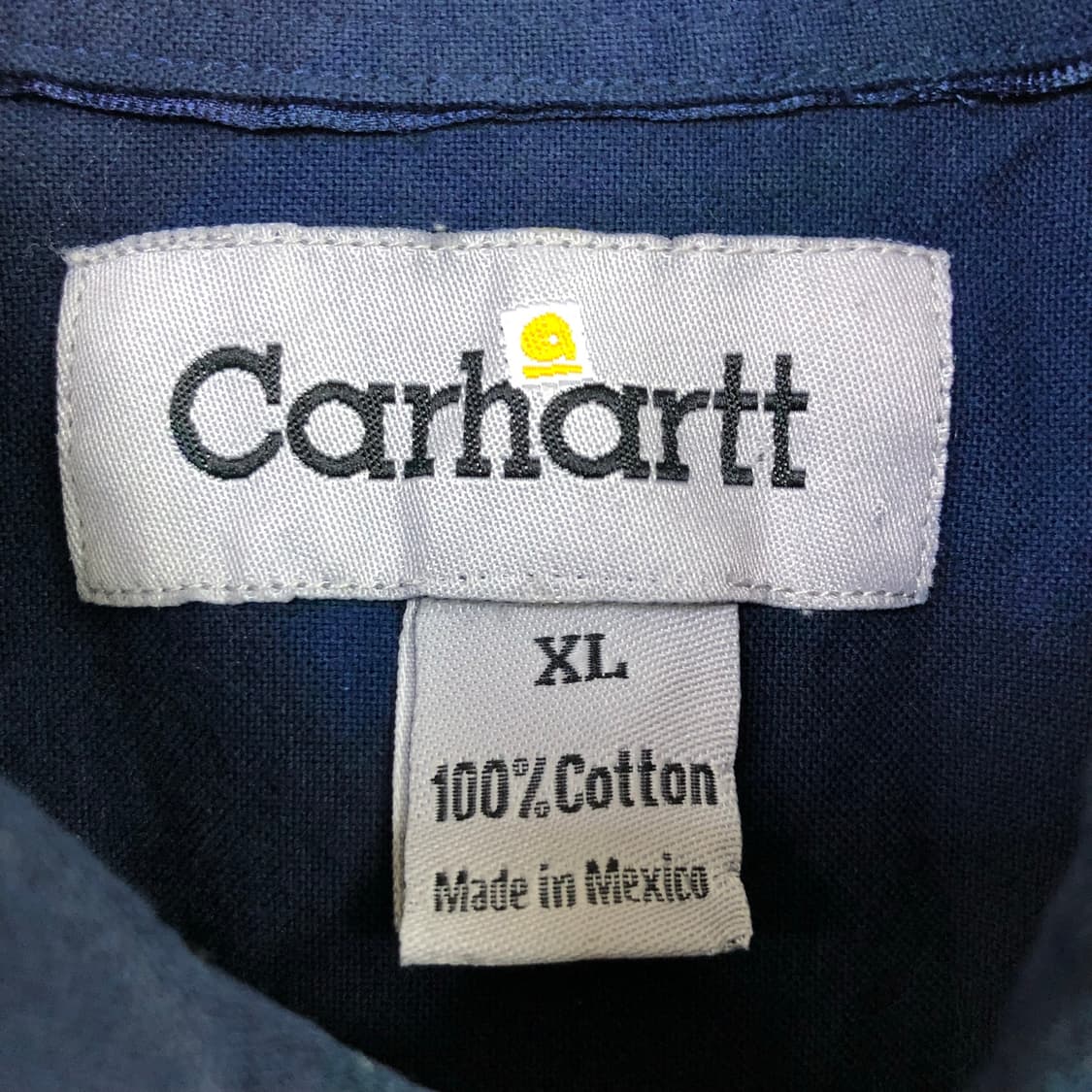 XL 칼하트 네이비 워크 셔츠 상품이미지3